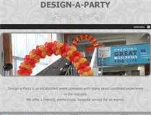 Tablet Screenshot of design-a-party.com